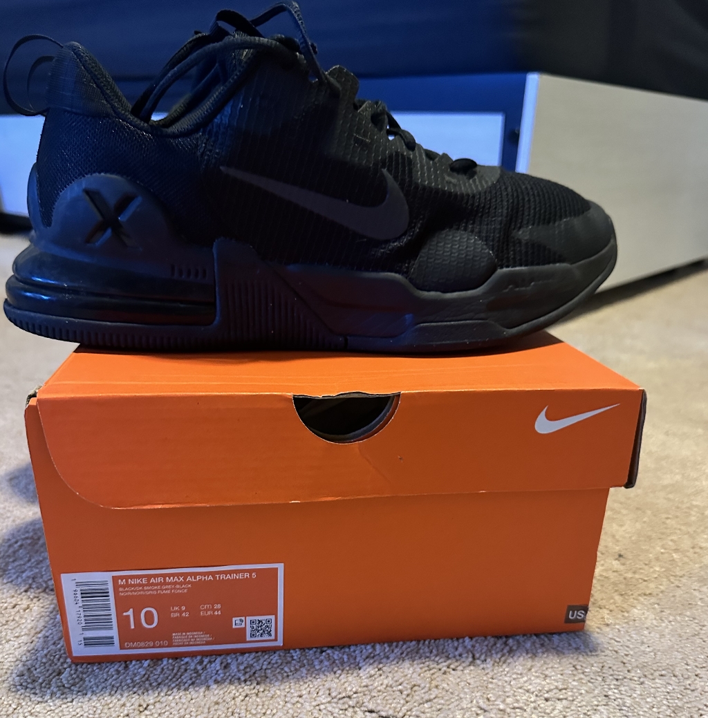 Nike Air Max Alpha Trainer 5 Black Athletic Shoes